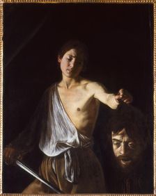 David with the Head of Goliath, 1609-1610. Creator: Caravaggio, Michelangelo (1571-1610)