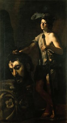 David with the head of Goliath, 1612. Creator: Caracciolo, Giovanni Battista (1578-1635)