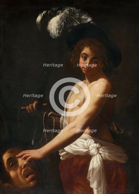 David with the Head of Goliath, 1627-1628. Creator: Giovanni Baglione.
