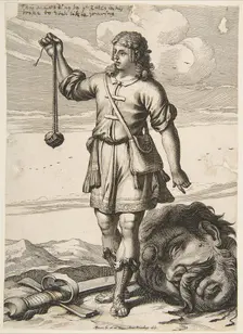 David with the Head of Goliath, 1651. Creator: Abraham Bosse