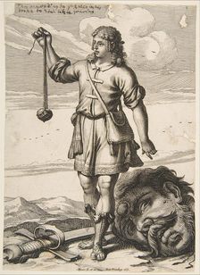 David with the Head of Goliath, 1651. Creator: Abraham Bosse