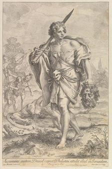 David with the Head of Goliath, 1680-1743. Creator: Robert van Audenaerde
