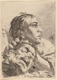 David with the Head of Goliath, 1720s. Creator: Paul Troger