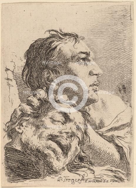 David with the Head of Goliath, 1720s. Creator: Paul Troger.