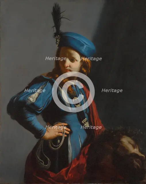 David with the Head of Goliath, about 1645-1650. Creator: Guido Cagnacci.
