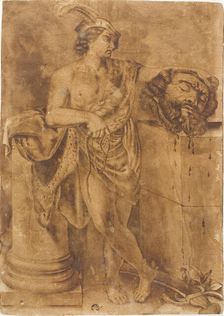 David with the Head of Goliath, after 1605/06. Creator: Unknown