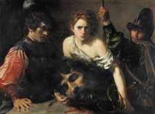 David with the Head of Goliath and two Soldiers, c. 1615