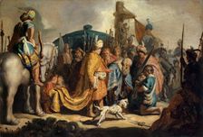 David with the Head of Goliath before Saul, 1627. Creator: Rembrandt Harmensz van Rijn