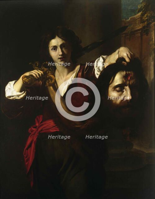 David with the Head of Goliath, ca. 1628-1629.
