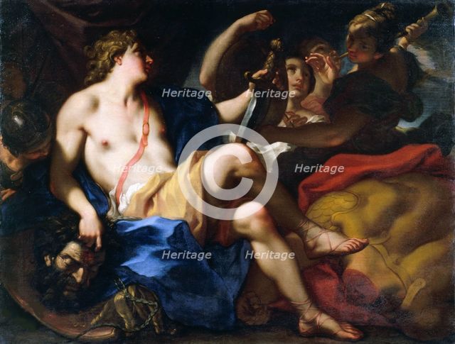 David with the Head of Goliath, ca. 1718-1719. Creator: Balestra, Antonio (1666-1740).