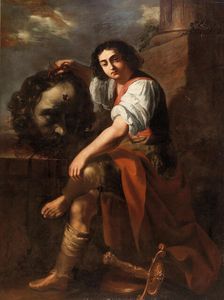 David with the Head of Goliath, First Half of 17th cen. Creator: Gentileschi, Artemisia (1598-1653)