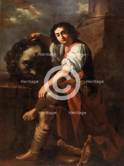 David with the Head of Goliath, First Half of 17th cen. Creator: Gentileschi, Artemisia (1598-1653).