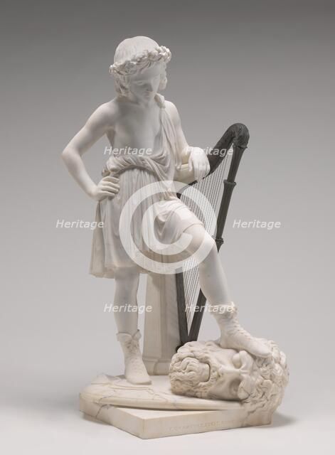 David Triumphant, model 1845/1846, carved 1848. Creator: Thomas Crawford.