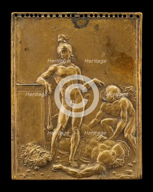 David Triumphant over Goliath, 1507 or before. Creator: Moderno.