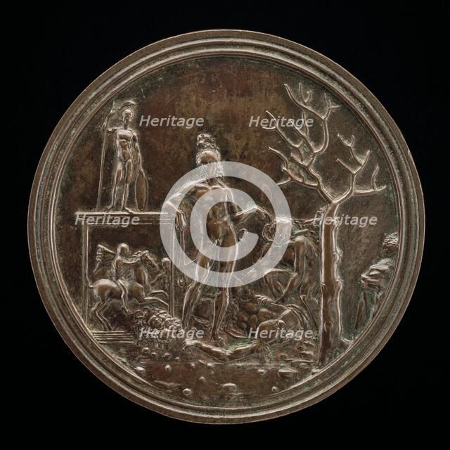 David Triumphant over Goliath, 1507 or before. Creator: Moderno.