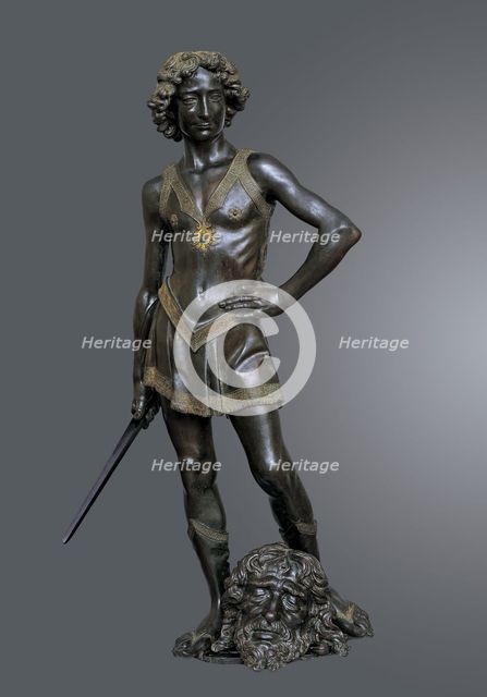 David Victorious over Goliath, ca 1470. Creator: Verrocchio, Andrea del (1437-1488).