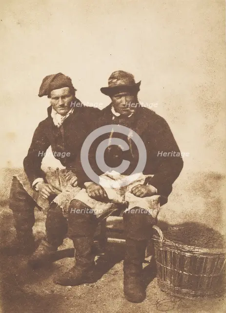 David Young and Unknown Man, Newhaven, 1845. Creators: David Octavius Hill, Robert Adamson, Hill & Adamson.