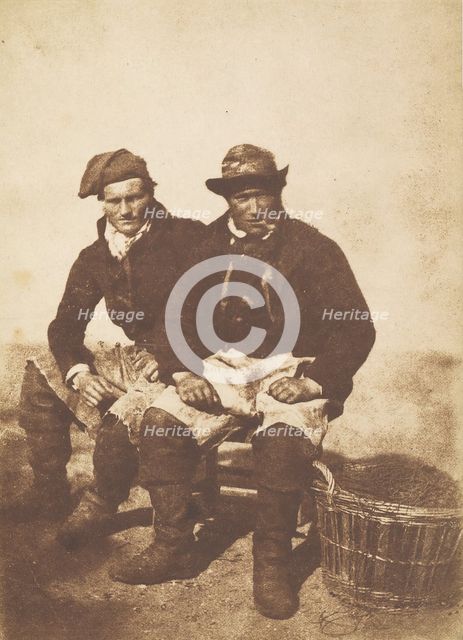 David Young and Unknown Man, Newhaven, 1845. Creators: David Octavius Hill, Robert Adamson, Hill & Adamson.