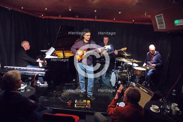 Davide Giovannini, Guillermo Hill, Andy Lafone..., Verdict Jazz Club, Brighton, E Sussex, Feb 2023. Creator: Brian O'Connor.