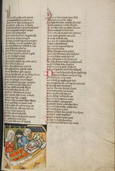 David's Death; Weltchronik, about 1400-1410. Creator: Unknown