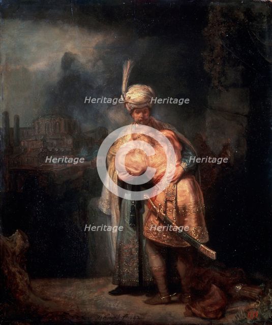 'David's Farewell to Jonathan', 1642.  Artist: Rembrandt Harmensz van Rijn    
