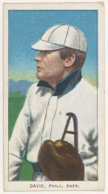 Davis, Philadelphia, American League, from the White Border series (T206) for the Ameri..., 1909-11. Creator: American Tobacco Company