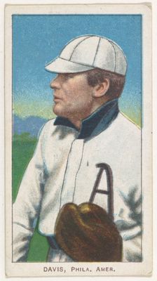 Davis, Philadelphia, American League, from the White Border series (T206) for the Ameri..., 1909-11. Creator: American Tobacco Company