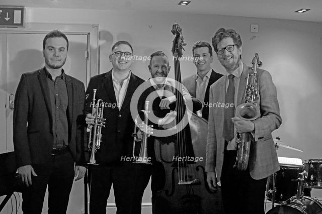Davison-Hemstock Quintet, Spike’s Place, Beckenham, Kent, 2024. Creator: Brian O'Connor.