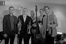 Davison-Hemstock Quintet, Spike’s Place, Beckenham, Kent, 2024. Creator: Brian O'Connor