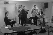 Davison-Hemstock Quintet, Spike’s Place, Beckenham, Kent, 2024. Creator: Brian O'Connor