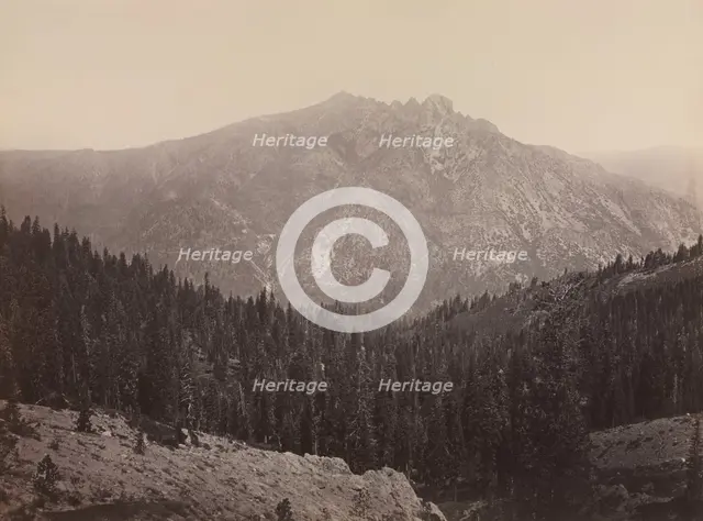 Davoncastle Butte, Sierra Nevada, c. 1866-1870. Creator: Carleton E. Watkins (American, 1829-1916).