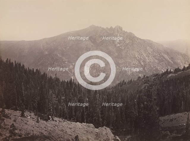 Davoncastle Butte, Sierra Nevada, c. 1866-1870. Creator: Carleton E. Watkins (American, 1829-1916).