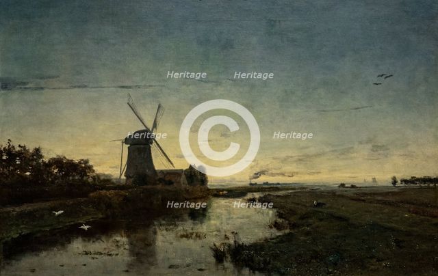 Dawn. View near Amsterdam, 1878. Creator: Gabriël, Paul Joseph Constantin (1828-1903).