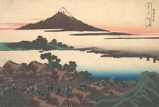 Dawn at Isawa in Kai Province (Koshu Isawa no akatsuki), from the series Thirty-six..., ca. 1830-32. Creator: Hokusai