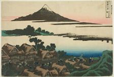 Dawn at Isawa in Kai Province (Koshu Isawa no akatsuki), from the series "Thirty-six..., c. 1830/33. Creator: Hokusai