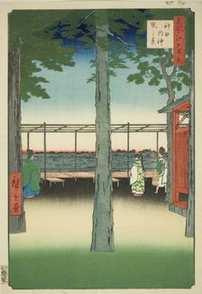 Dawn at Kanda Myojin Shrine (Kanda Myojin akebono no kei), from the series "One Hundred..., 1857. Creator: Ando Hiroshige