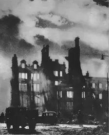 Dawn Breaks to find the city transfigured after a night of hell 1941 (1942)