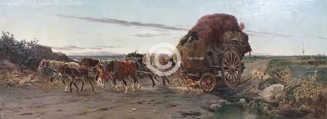 Dawn in The Roman Campagna, c1889. Creator: Aurelio Tiratelli.