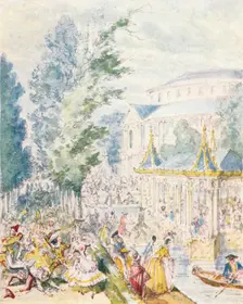 Day Masquerade in Ranelagh Gardens, (1842), 1903. Creator: Unknown