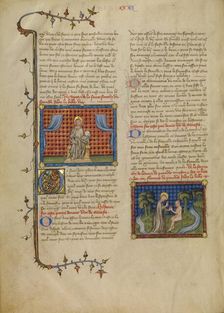 Day of Rest: Lord Enthroned: God and Adam in the Garden, about 1360-1370. Creator: Master of Jean de Mandeville