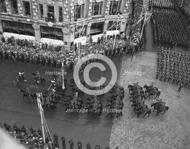 Day of the Coronation of Elizabeth II, Oxford Circus, London, 2nd June 1953.  Creator: Arthur Charles Kirby Ware.