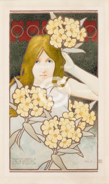 Day and Night (Diptych), 1899. Creator: Preissig, Vojtech (1873-1944).