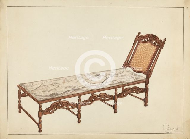 Day Bed, 1935/1942. Creator: Nicholas Gorid.