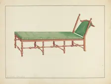 Day Bed, c. 1936. Creator: Holst-Grubbe, B.