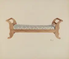 Day Bed, c. 1940. Creator: Peter C. Ustinoff