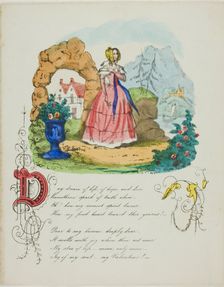 Day Dream of Life, of Hope, and Love (valentine), c. 1842. Creator: Unknown