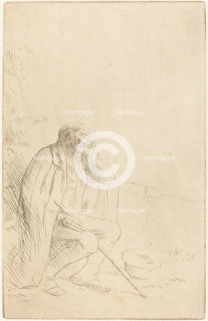 Day-dream (Le reveur). Creator: Alphonse Legros.