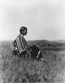 Day dreams-Piegan, c1910. Creator: Edward Sheriff Curtis