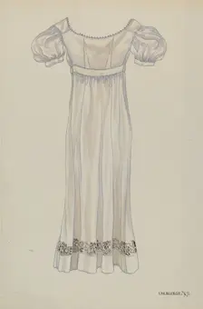 Day Dress, 1937. Creator: Irene M. Burge