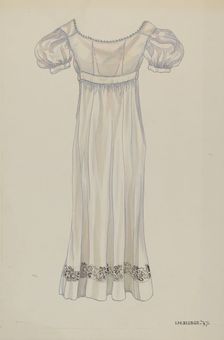 Day Dress, 1937. Creator: Irene M. Burge